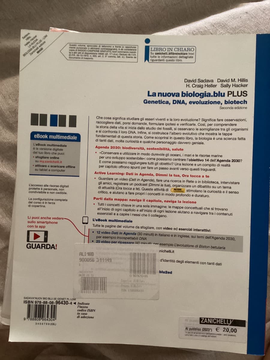 NUOVA BIOLOGIA.BLU 2ED. (LA) - GENETICA, DNA, EVOLUZIONE, BIOTECH PLUS (LDM) - foto 2