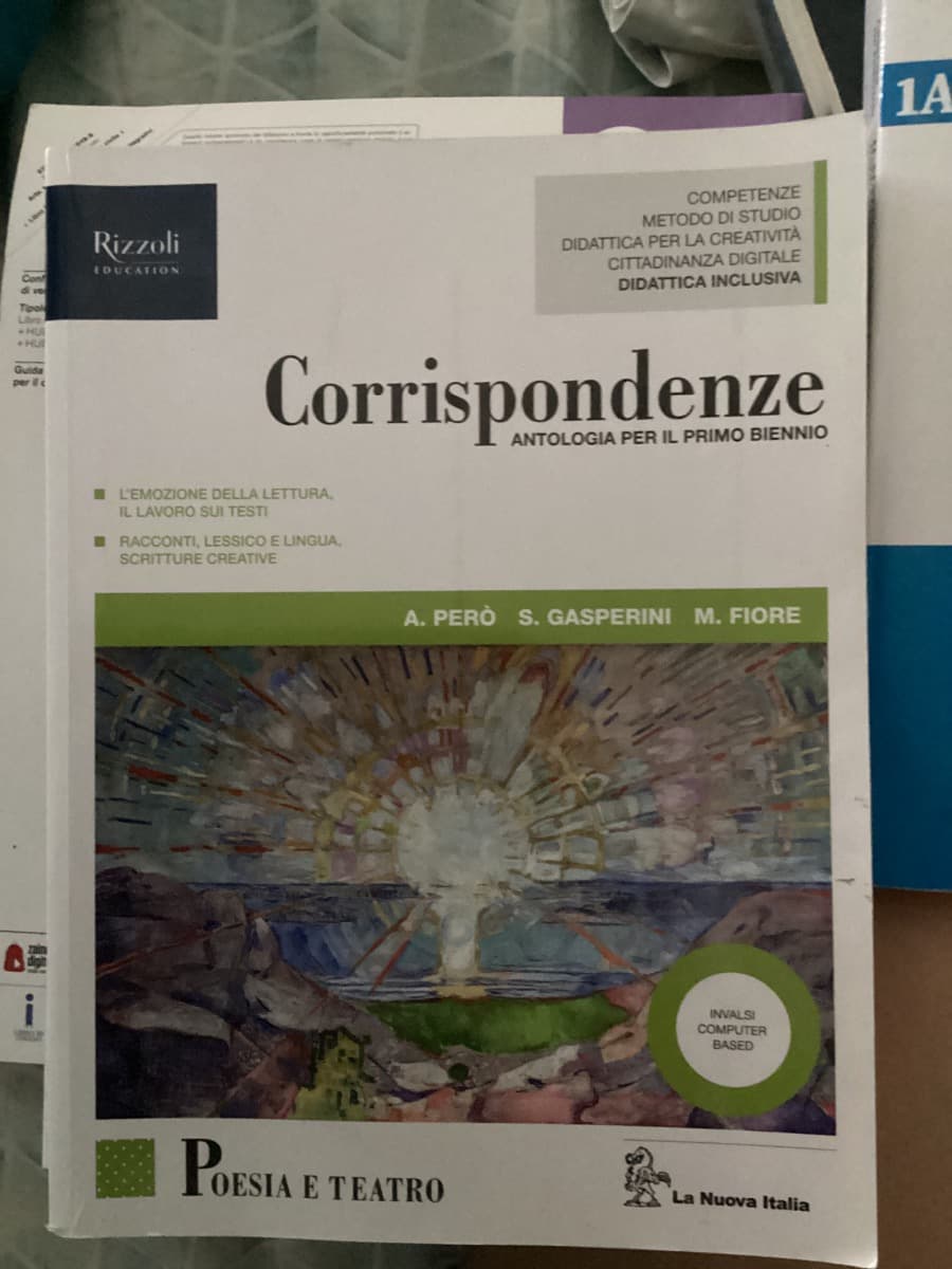 Corrispondenze anotologia per il primo biennio - foto 1