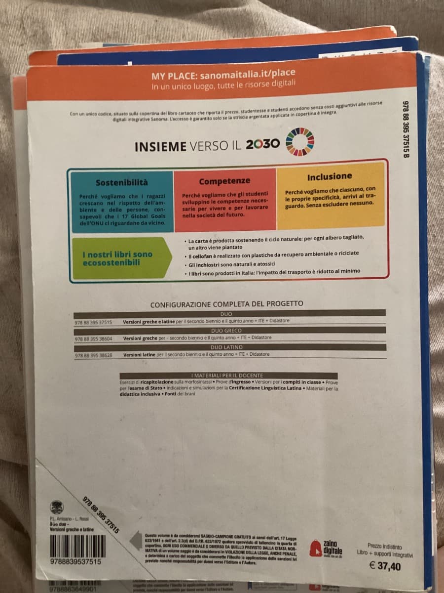 DUO - VERSIONI GRECHE E LATINE PER IL 2° BIENNIO E IL 5° ANNO - foto 2