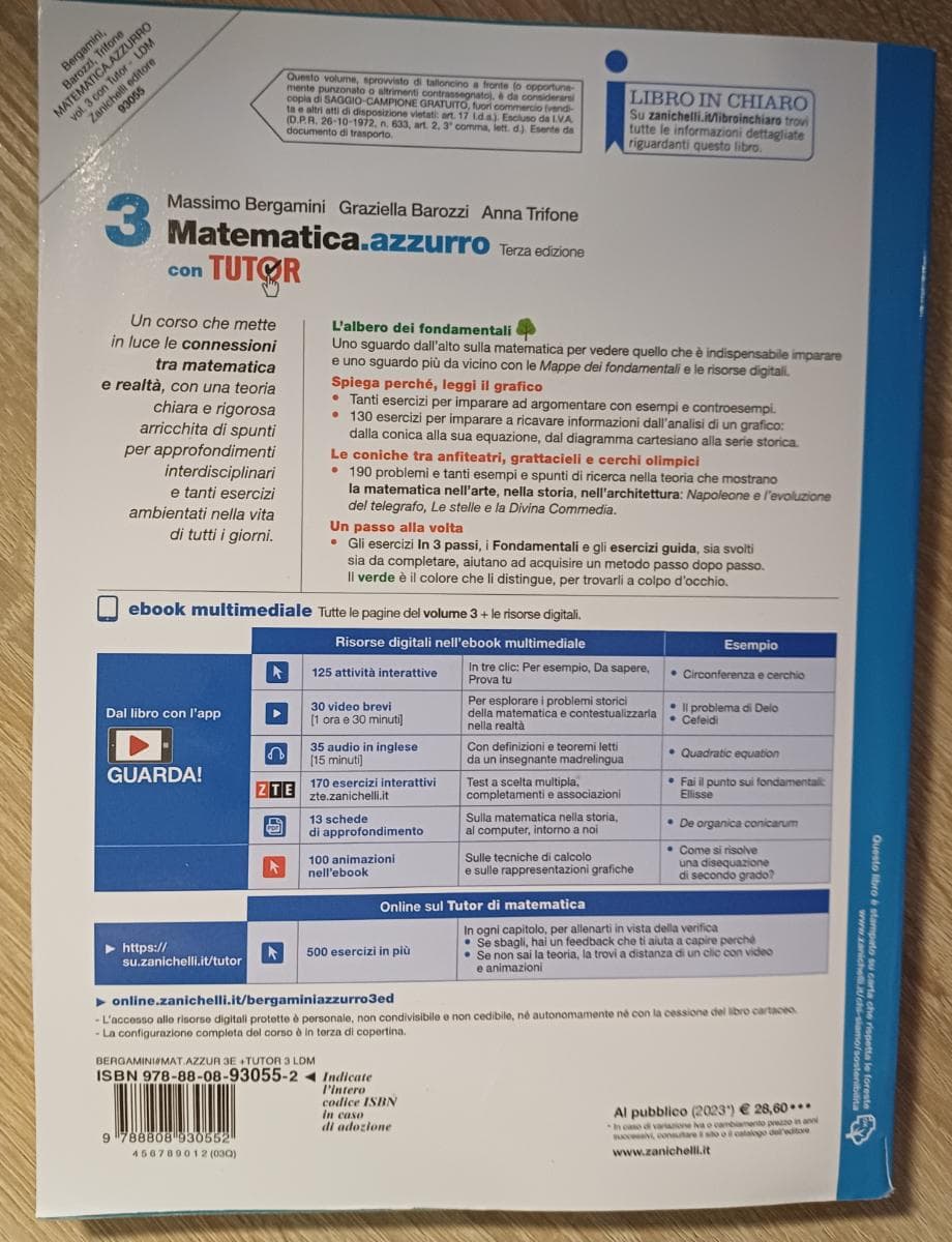 MATEMATICA.AZZURRO 3ED. - VOL. 3 CON TUTOR (LDM) - foto 2
