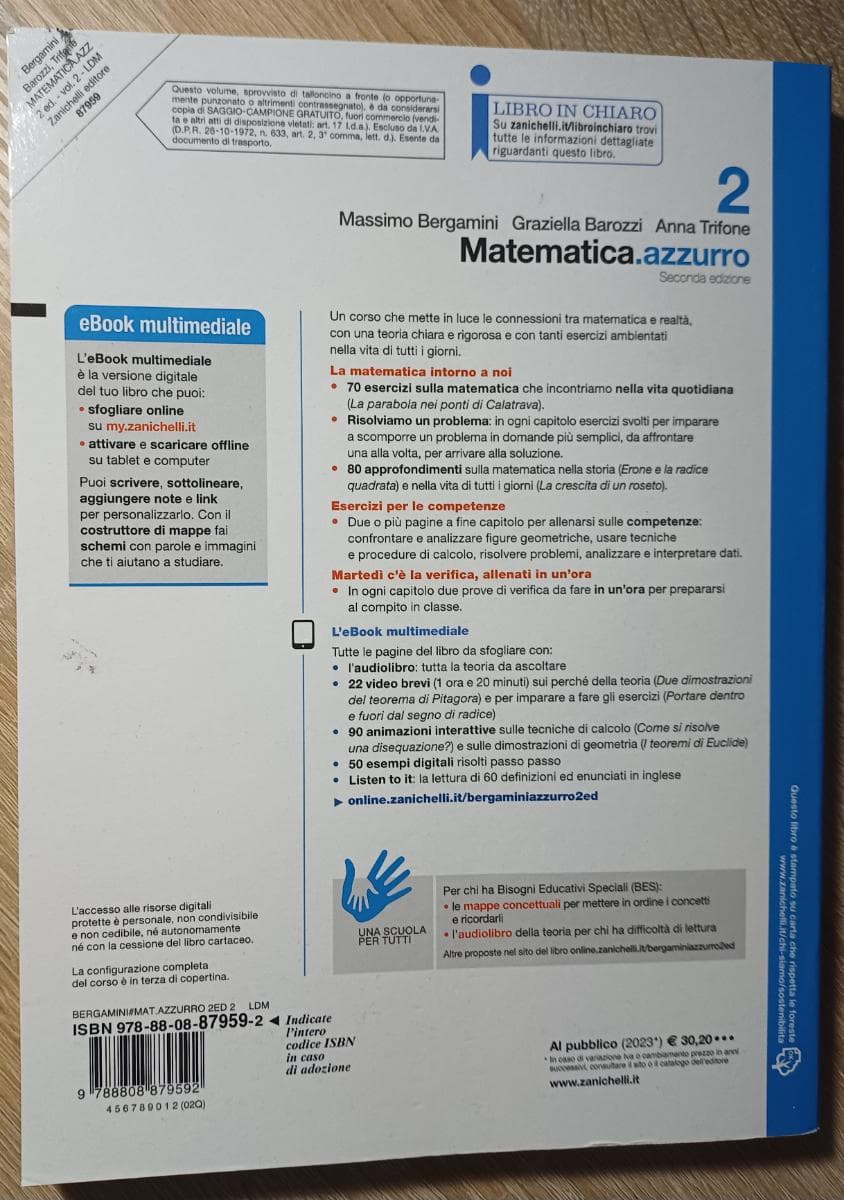 MATEMATICA.AZZURRO 2ED. - VOLUME 2 (LDM) - foto 2