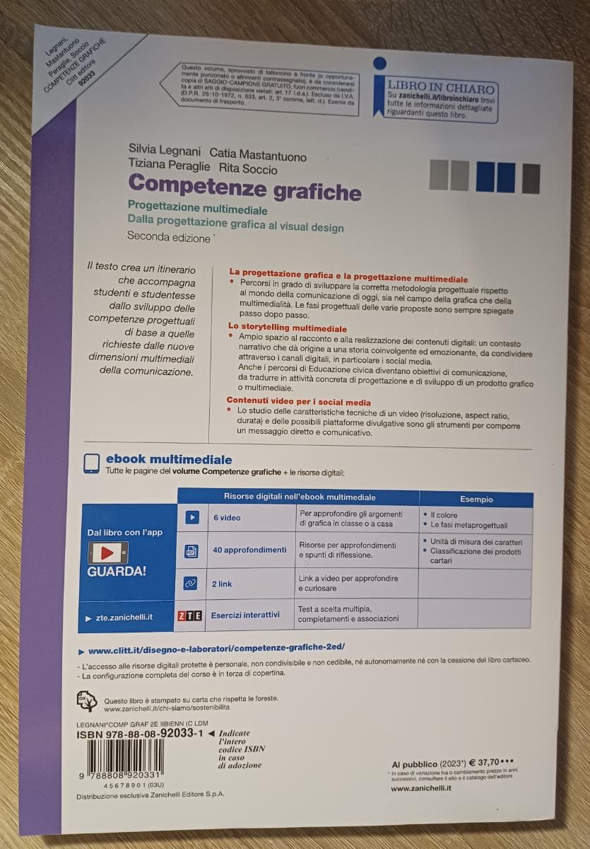 COMPETENZE GRAFICHE 2ED - PROGETTAZIONE MULTIMEDIALE VOLUME 2 BIENNIO (LDM) - foto 2