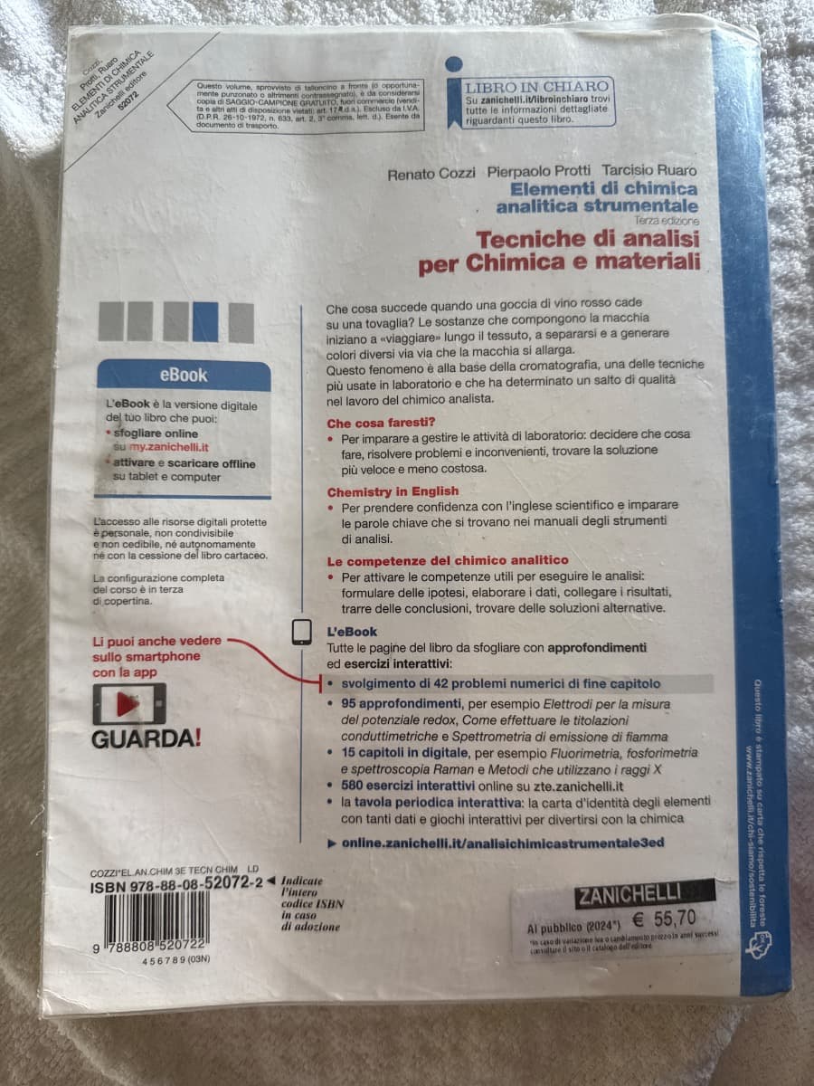 ELEMENTI DI CHIMICA ANALITICA STRUMENTALE 3ED. (LD) - foto 2
