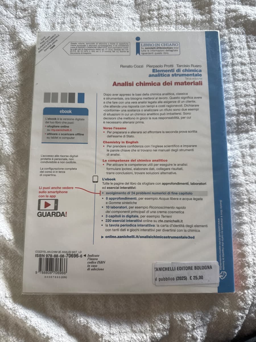 ELEMENTI DI CHIMICA ANALITICA STRUMENT. 3ED. - ANALISI CHIMICA MATERIALI (LD) - foto 2