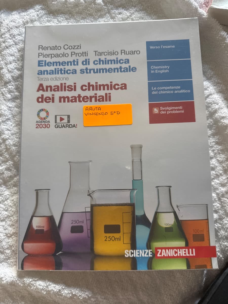 ELEMENTI DI CHIMICA ANALITICA STRUMENT. 3ED. - ANALISI CHIMICA MATERIALI (LD) - foto 1