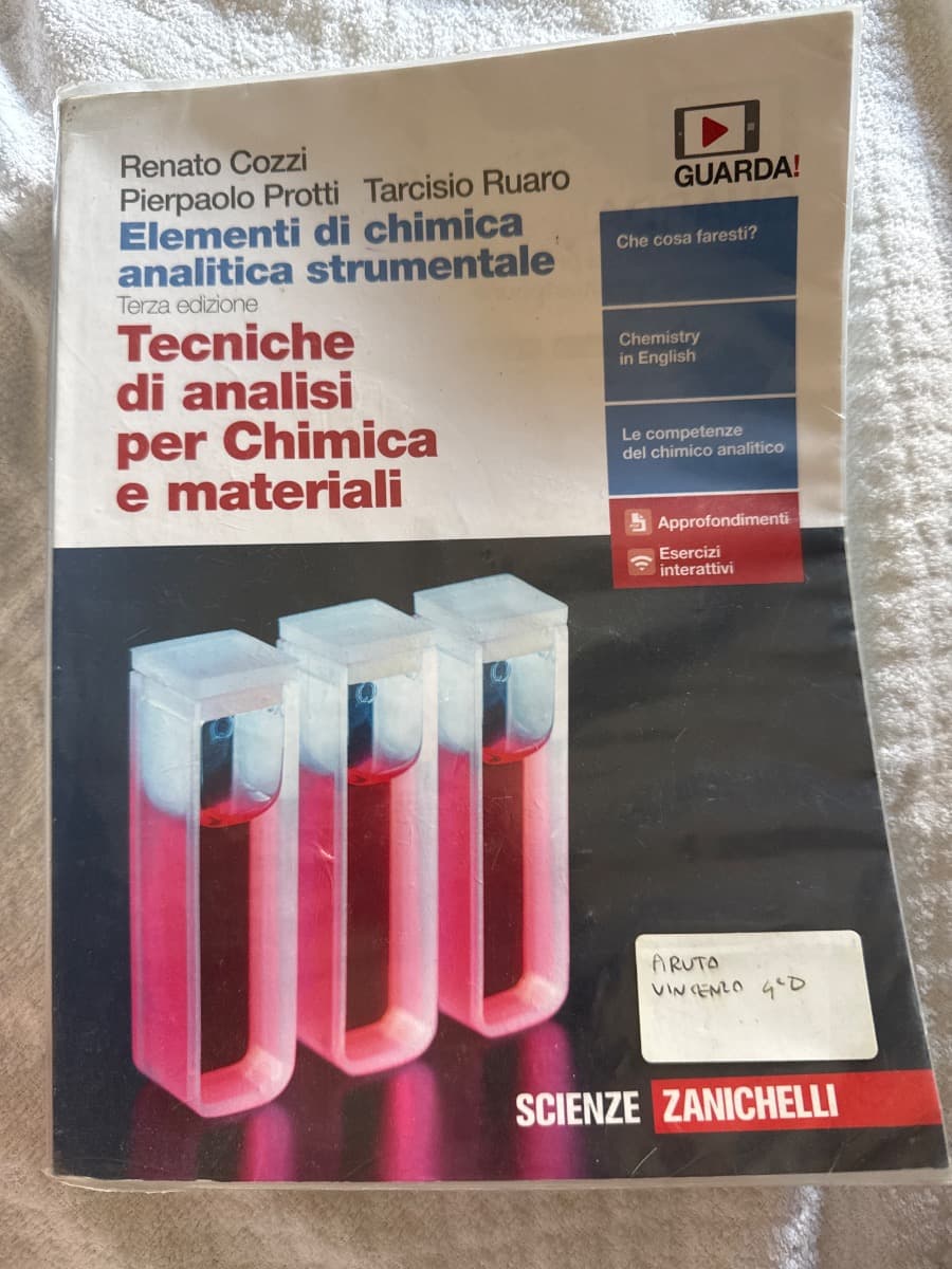 ELEMENTI DI CHIMICA ANALITICA STRUMENTALE 3ED. (LD) - foto 1