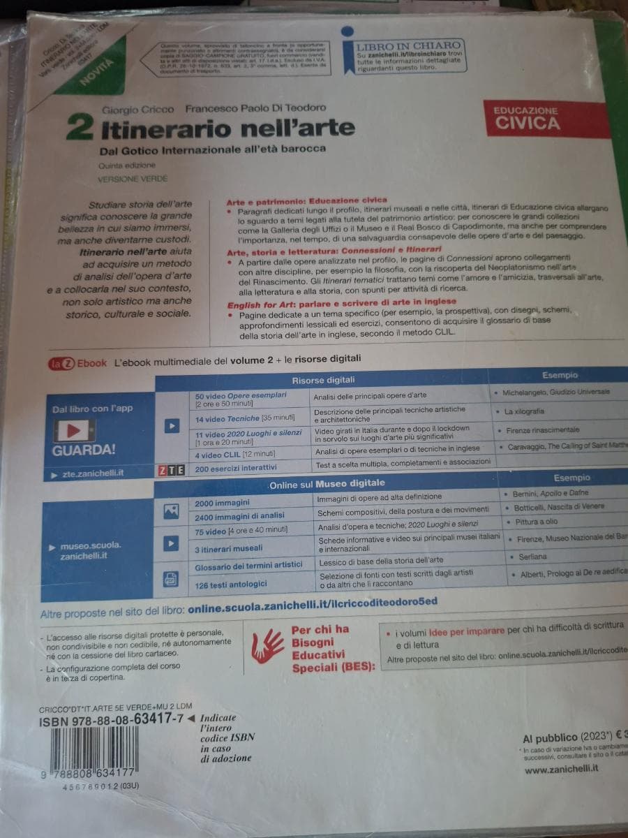 ITINERARIO NELL'ARTE EDIZIONE VERDE 5ED - VOLUME 2 (LDM) - foto 2