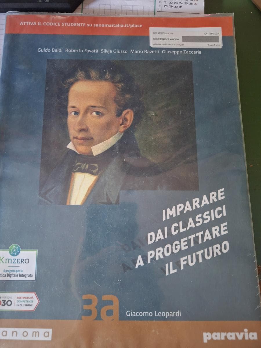 IMPARARE DAI CLASSICI A PROGETTARE IL FUTURO 3A - foto 1