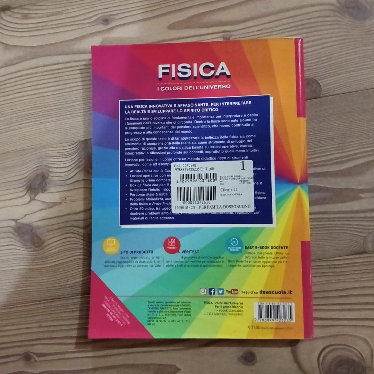 FISICA - I COLORI DELL'UNIVERSO - VOLUME UNICO + EBOOK - foto 2