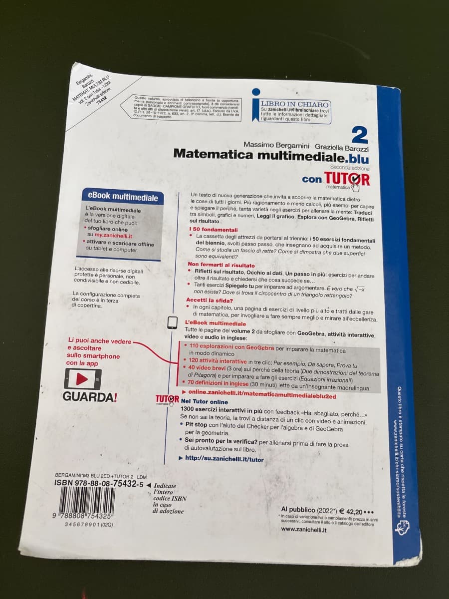 MATEMATICA MULTIMEDIALE.BLU - VOLUME 2 CON TUTOR (LDM) - foto 2