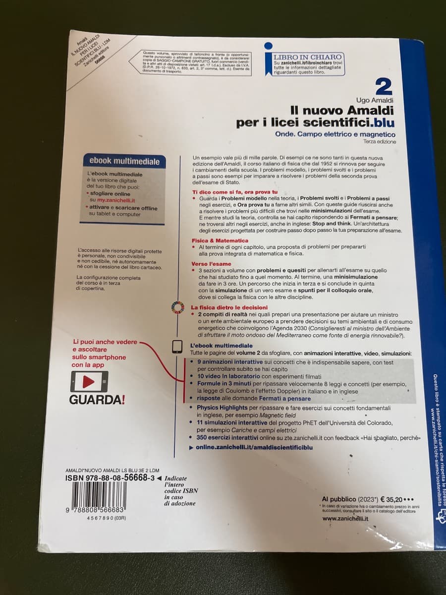 NUOVO AMALDI PER I LICEI SCIENTIFICI.BLU 3ED. (IL) - VOL. 2 (LDM) - foto 2