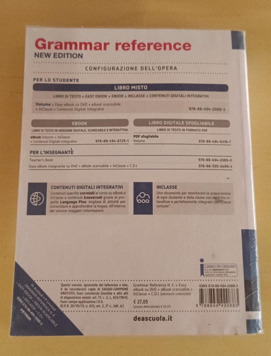 GRAMMAR REFERENCE NEW EDITION - VOLUME + EASY BOOK (SU DVD) + EBOOK - foto 2
