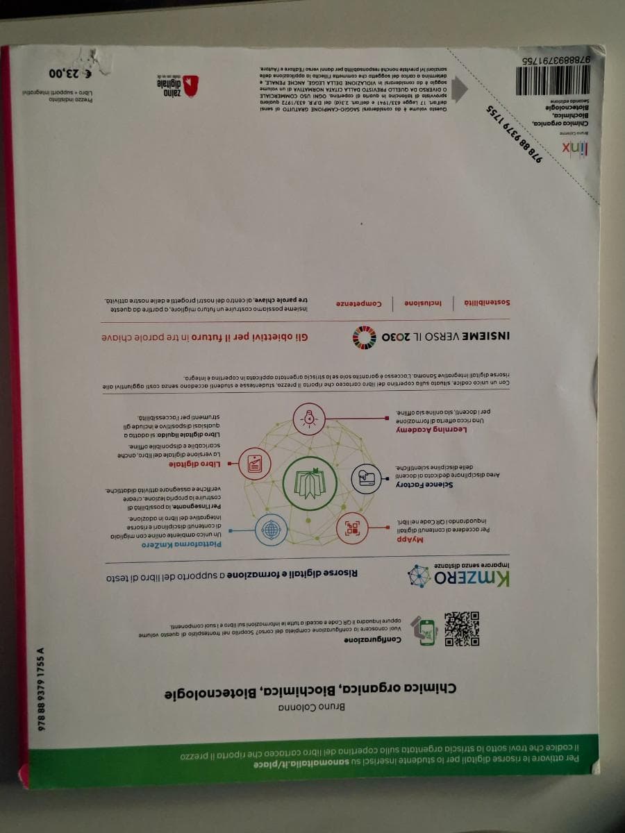 CHIMICA ORGANICA, BIOCHIMICA, BIOTECNOLOGIE - SECONDA EDIZIONE - foto 2