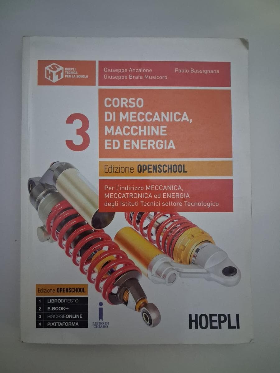 CORSO DI MECCANICA, MACCHINE ED ENERGIA. EDIZIONE OPENSCHOOL - foto 1