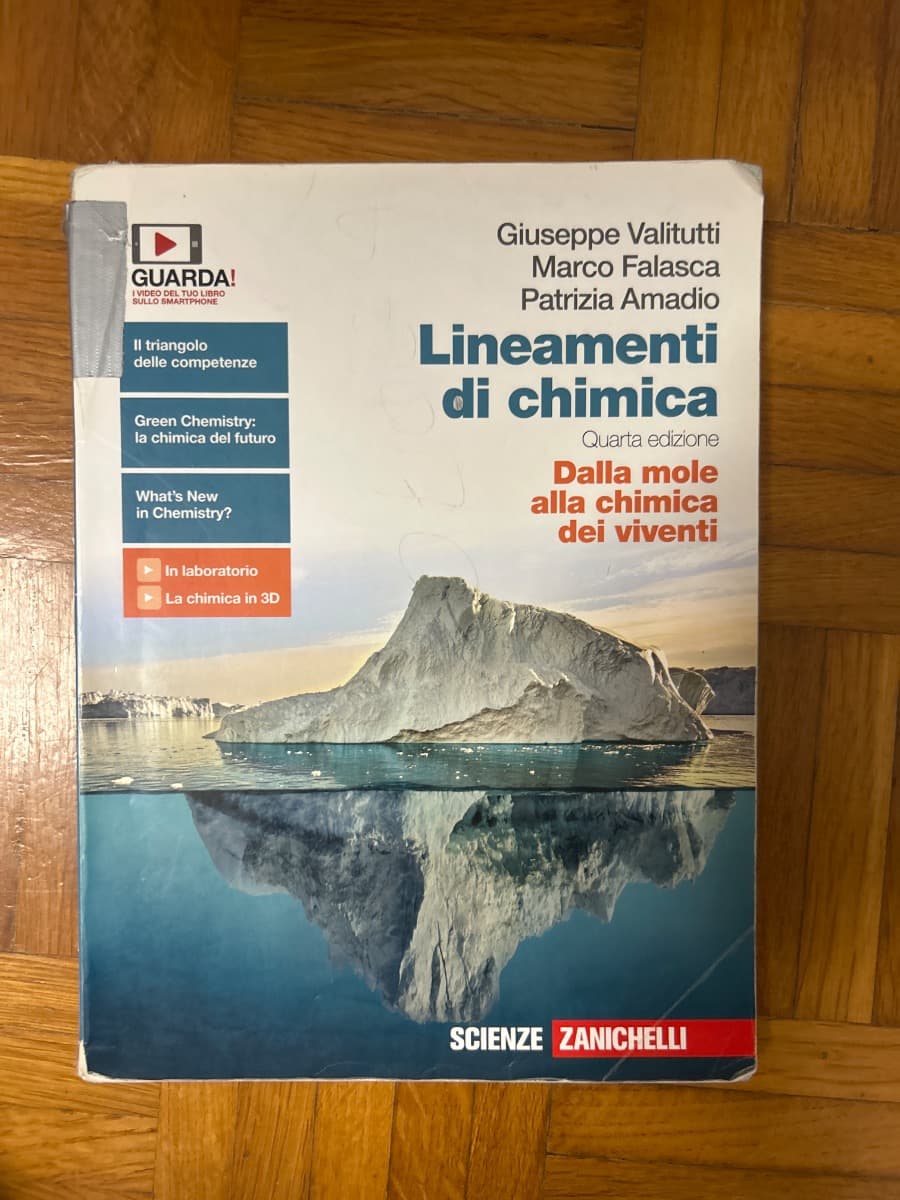Liniamenti di Chimica quarta edizione Dalla mole alla chimica dei viventi - foto 1