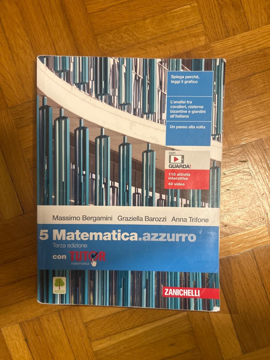 MATEMATICA.AZZURRO 3ED. - VOL. 5 CON TUTOR (LDM) - foto 1