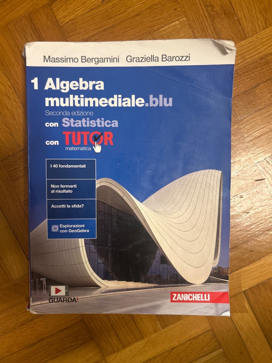 MATEMATICA MULTIMEDIALE.BLU - VOLUME ALGEBRA CON STATISTICA 1 CON TUTOR (LDM) - foto 1