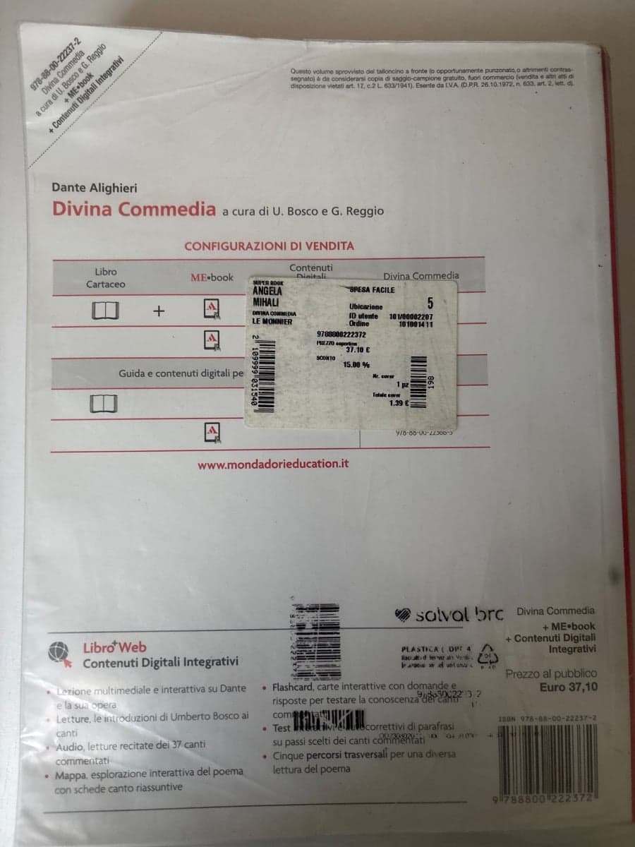 DIVINA COMMEDIA (LA) - TESTO INTEGRALE - foto 2