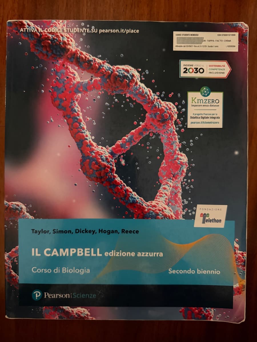 IL CAMPBELL - CORSO DI BIOLOGIA - EDIZIONE AZZURRA - SECONDO BIENNIO - foto 1