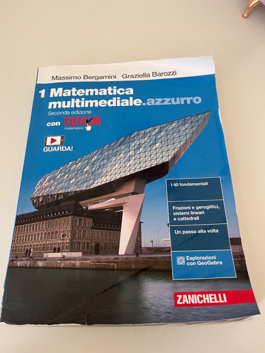 MATEMATICA MULTIMEDIALE.AZZURRO 2ED. - VOL. 1 CON TUTOR (LDM) - foto 1