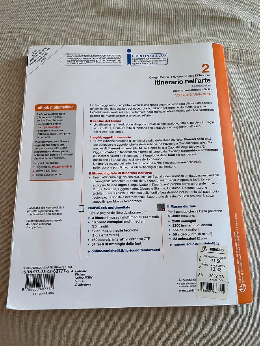 ITINERARIO NELL'ARTE 4A EDIZIONE VERSIONE ARANCIONE - VOL. 2 (LDM) - foto 2