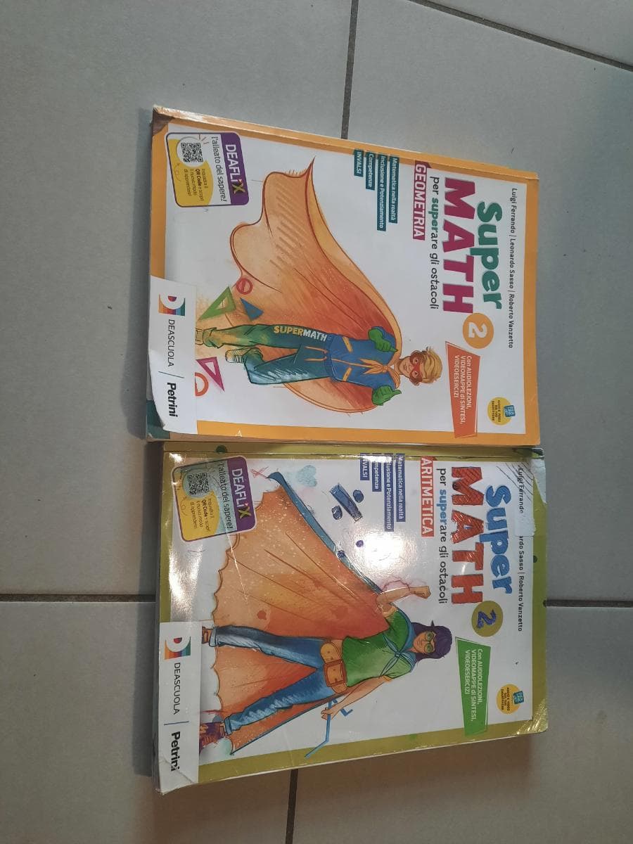 SUPERMATH-ARIT.VOL 2+GEOMETRIA 2+EASY BOOK(SU DVD)+EBOOK - foto 1