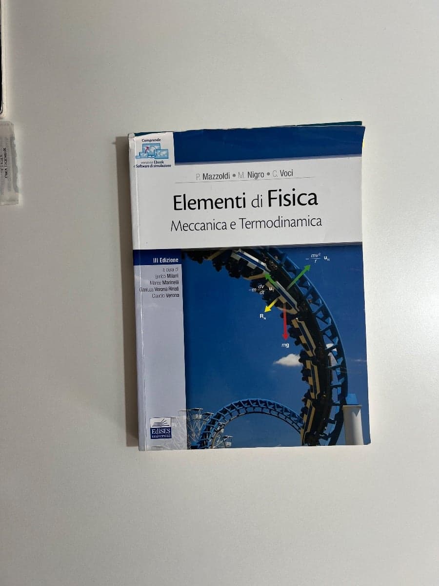Elementi di Fisica - Meccanica e Termodinamica - foto 1