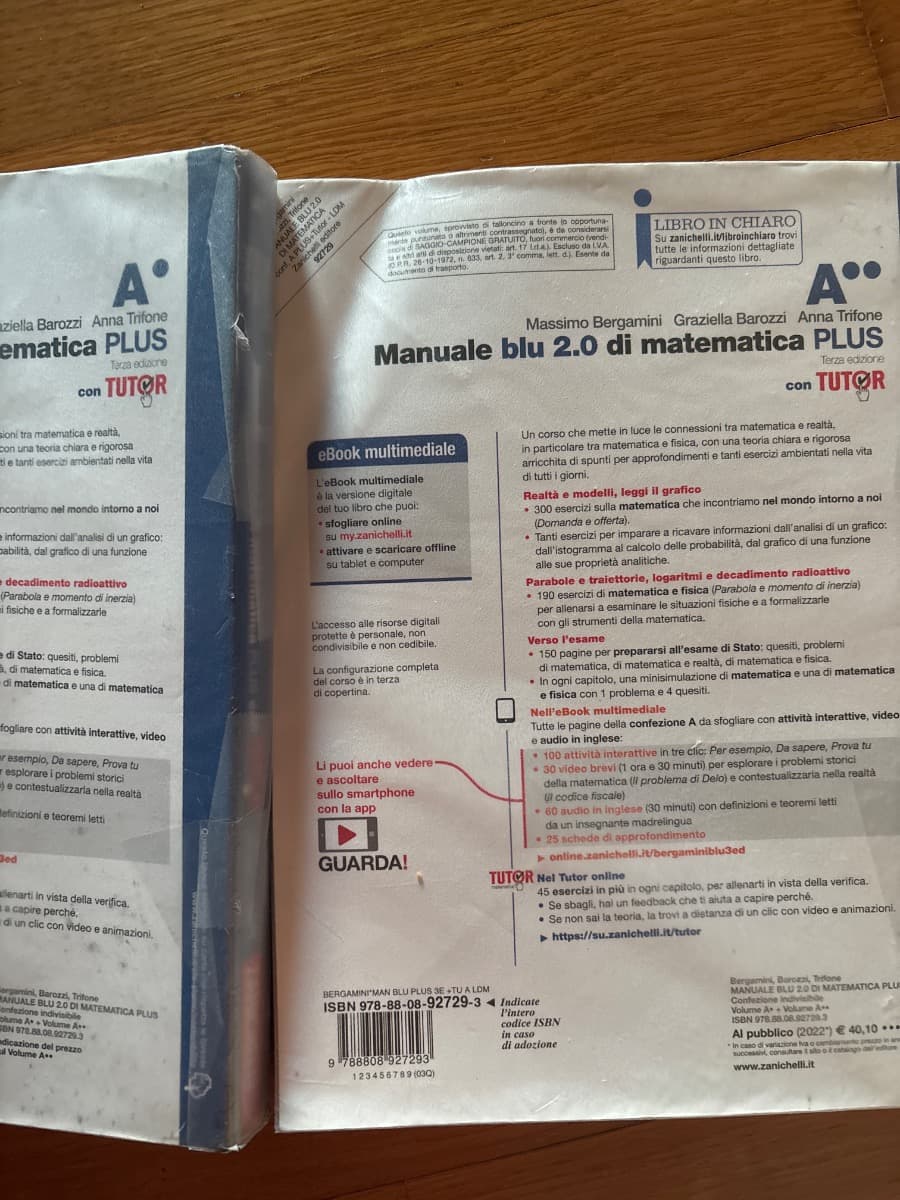 MANUALE BLU 2.0 DI MATEMATICA 3ED. - CONF. A PLUS CON TUTOR (LDM) - foto 2