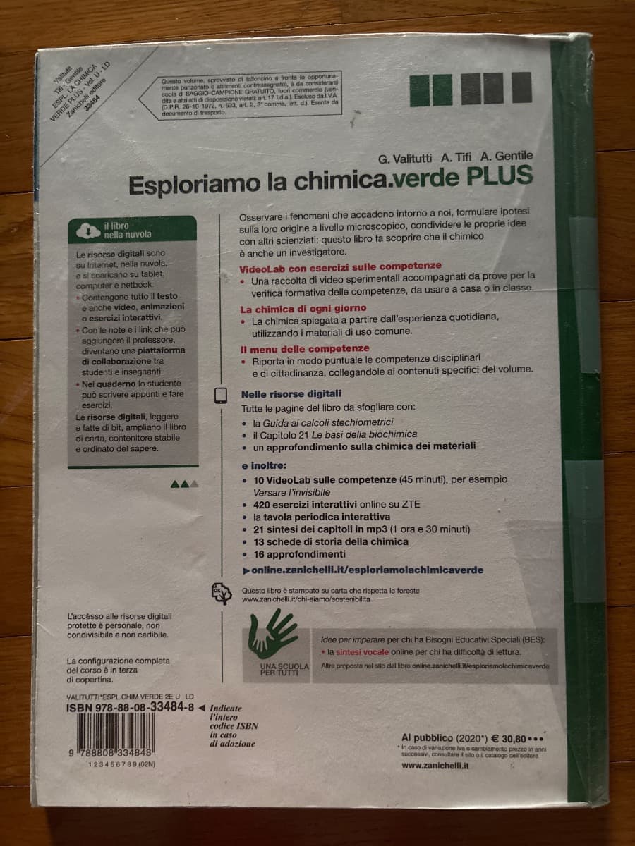 ESPLORIAMO LA CHIMICA.VERDE PLUS (LD) - foto 2