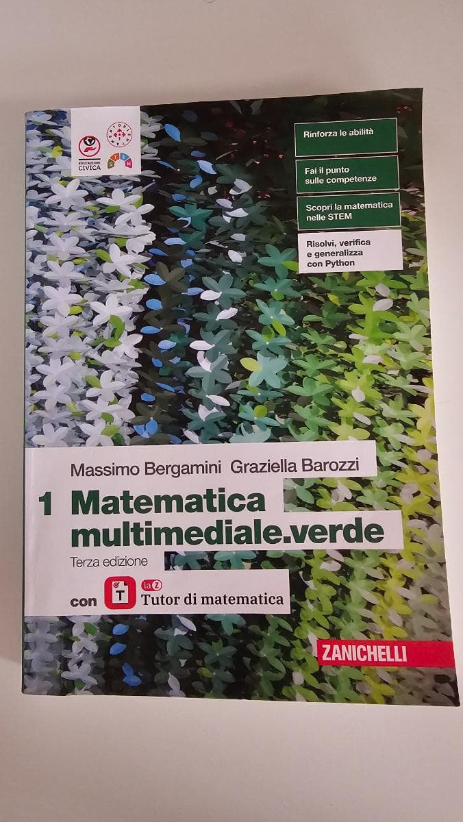 MATEMATICA MULTIMEDIALE.VERDE 3ED. - VOLUME 1 CON LAZ TUTOR (LDM) - foto 1