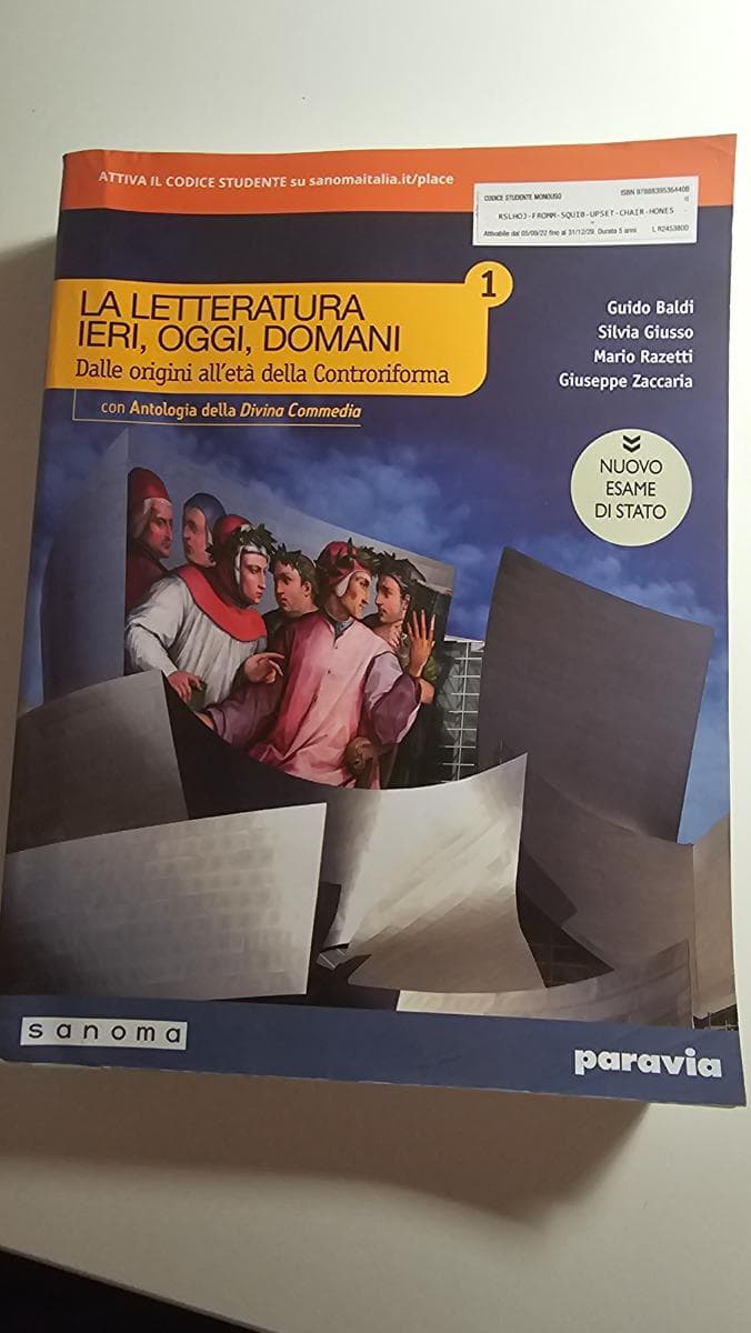 LA LETTERATURA IERI, OGGI, DOMANI 1 - EDIZIONE NUOVO ESAME DI STATO CON ANTOL - foto 1
