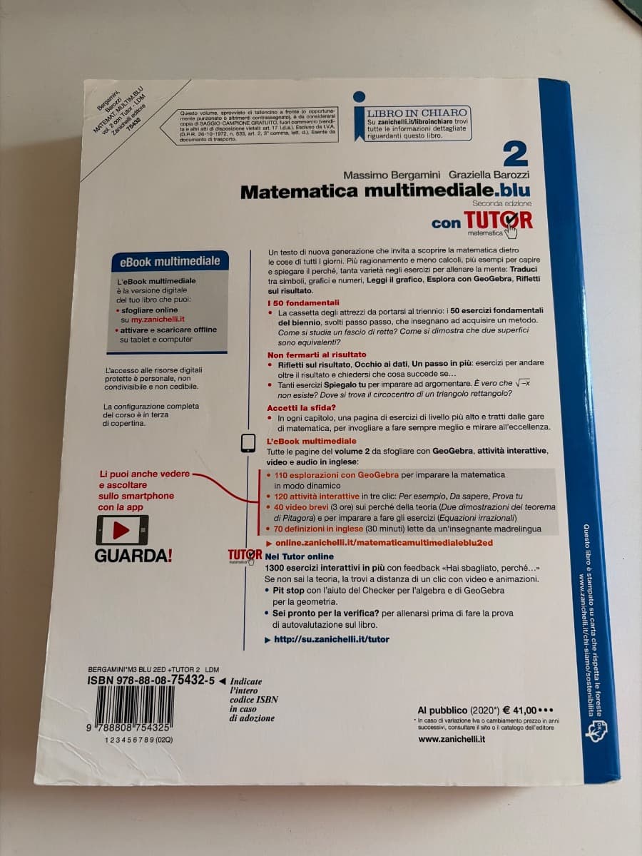 MATEMATICA MULTIMEDIALE.BLU - VOLUME 2 CON TUTOR (LDM) - foto 2
