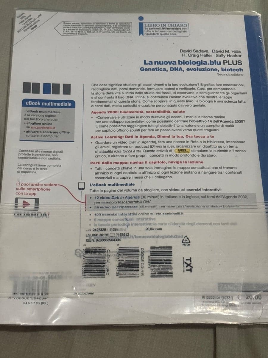 NUOVA BIOLOGIA.BLU 2ED. (LA) - GENETICA, DNA, EVOLUZIONE, BIOTECH PLUS (LDM) - foto 2