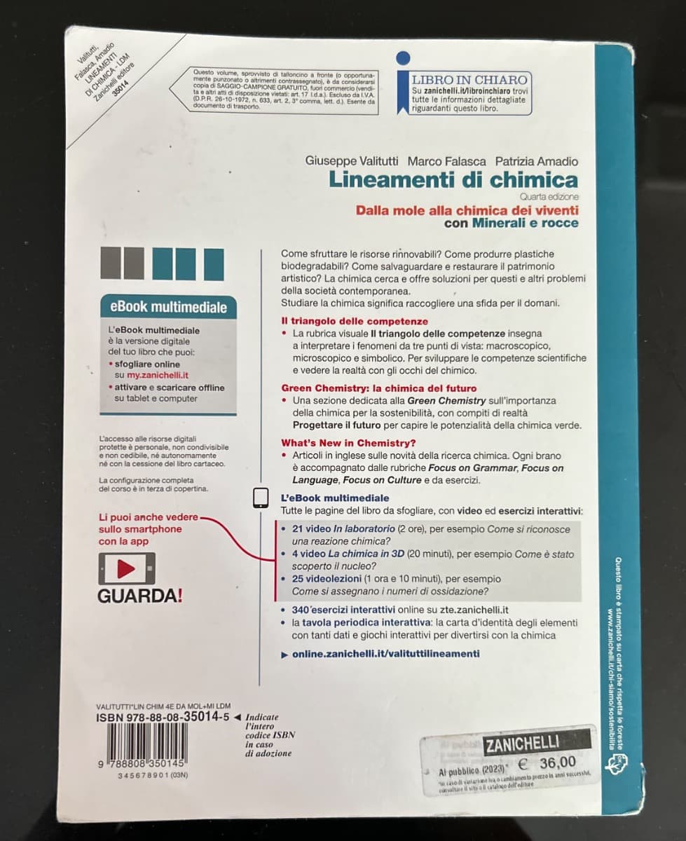 LINEAMENTI DI CHIMICA - CON MINERALI E ROCCE (LDM) - foto 2