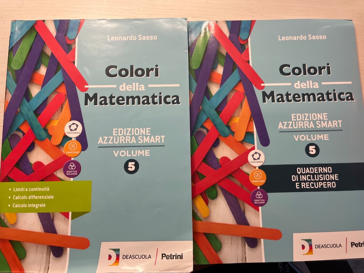 COLORI DELLA MATEMATICA ED.AZZURRA SMART-VOL.5+QUAD.INCLUSIONE E REC 5+EBOOK - foto 1
