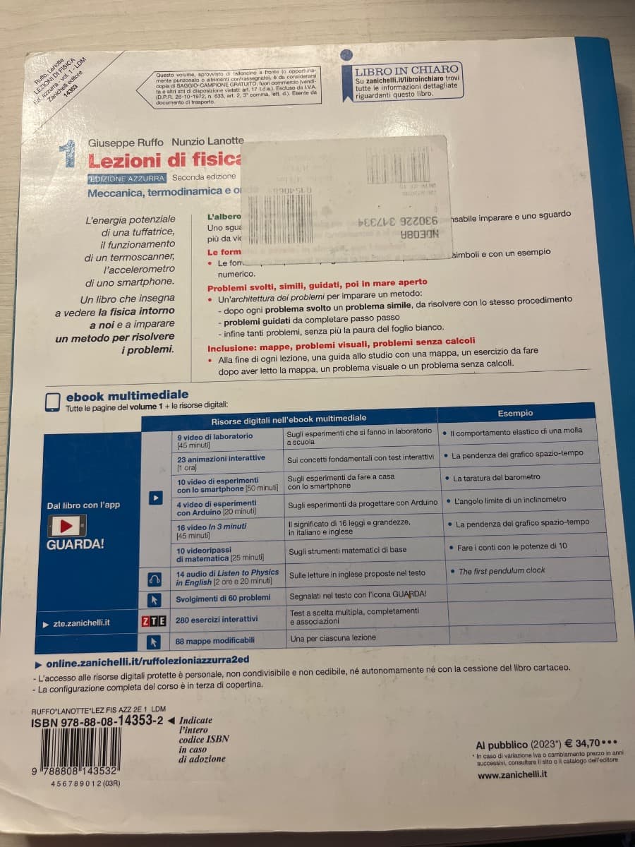LEZIONI DI FISICA. EDIZIONE AZZURRA 2ED. - VOL. 1 (LDM) - foto 2