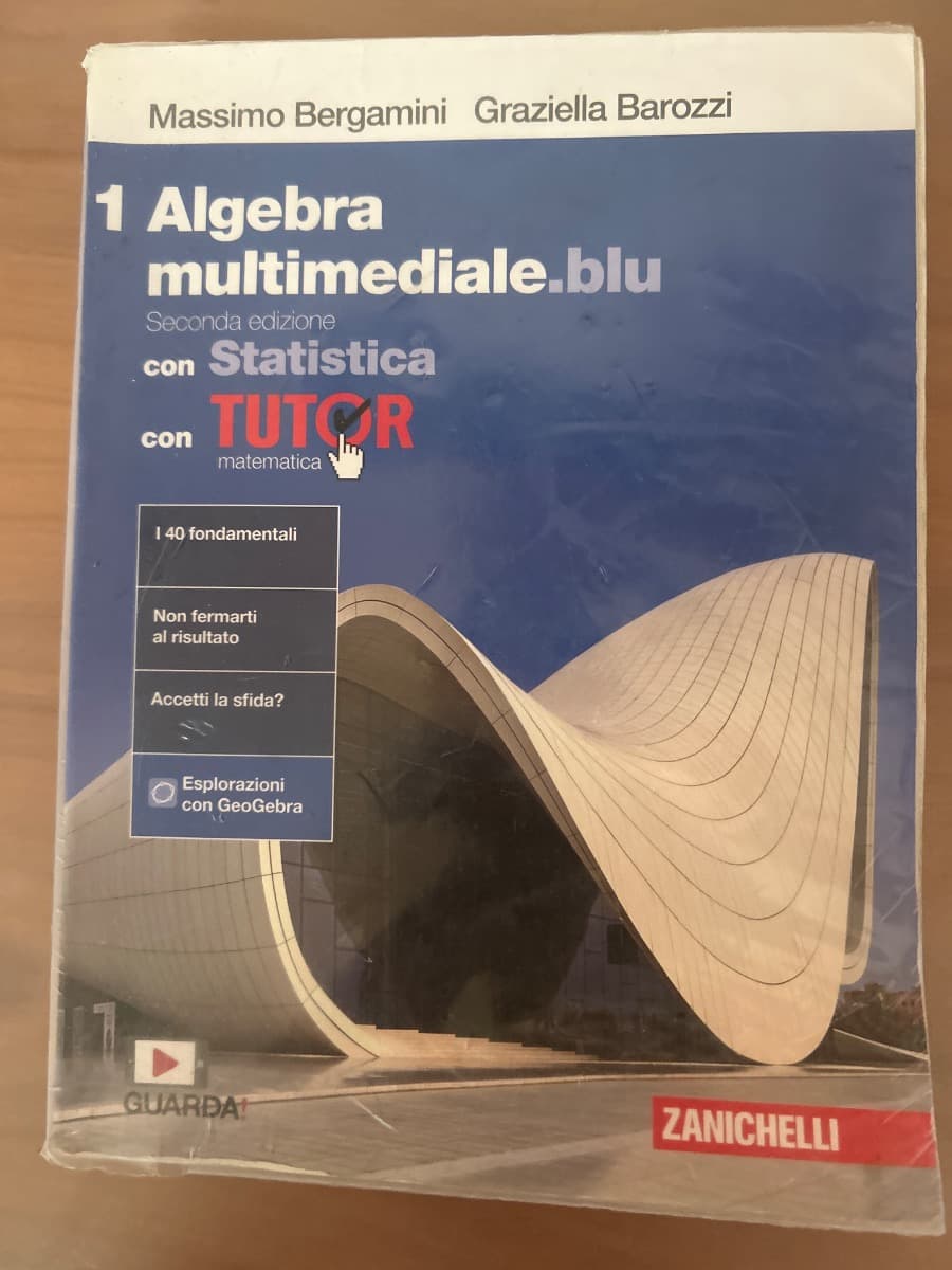 MATEMATICA MULTIMEDIALE.BLU - VOLUME ALGEBRA CON STATISTICA 1 CON TUTOR (LDM) - foto 1
