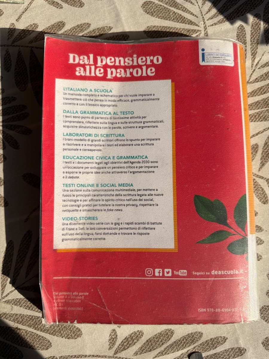 DAL PENSIERO ALLE PAROLE VOLUME A+EBOOK+VOLUME B SCRITTURA+EBOOK - foto 2