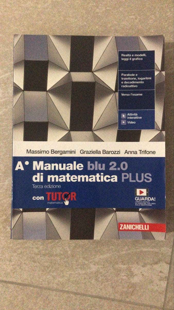 MANUALE BLU 2.0 DI MATEMATICA 3ED. - CONF. A PLUS CON TUTOR (LDM) - foto 1