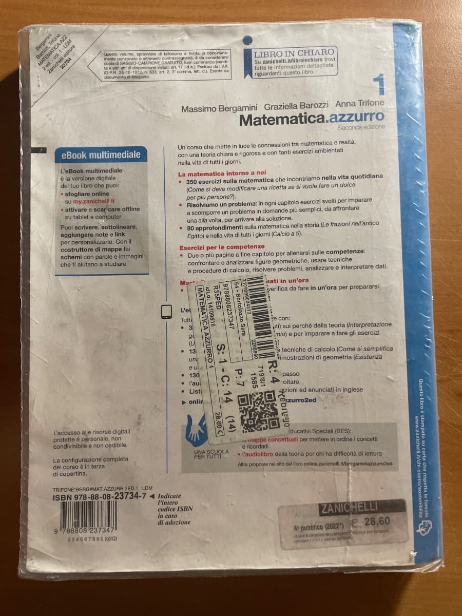 MATEMATICA.AZZURRO 2ED. - VOLUME 1 (LDM) - foto 2