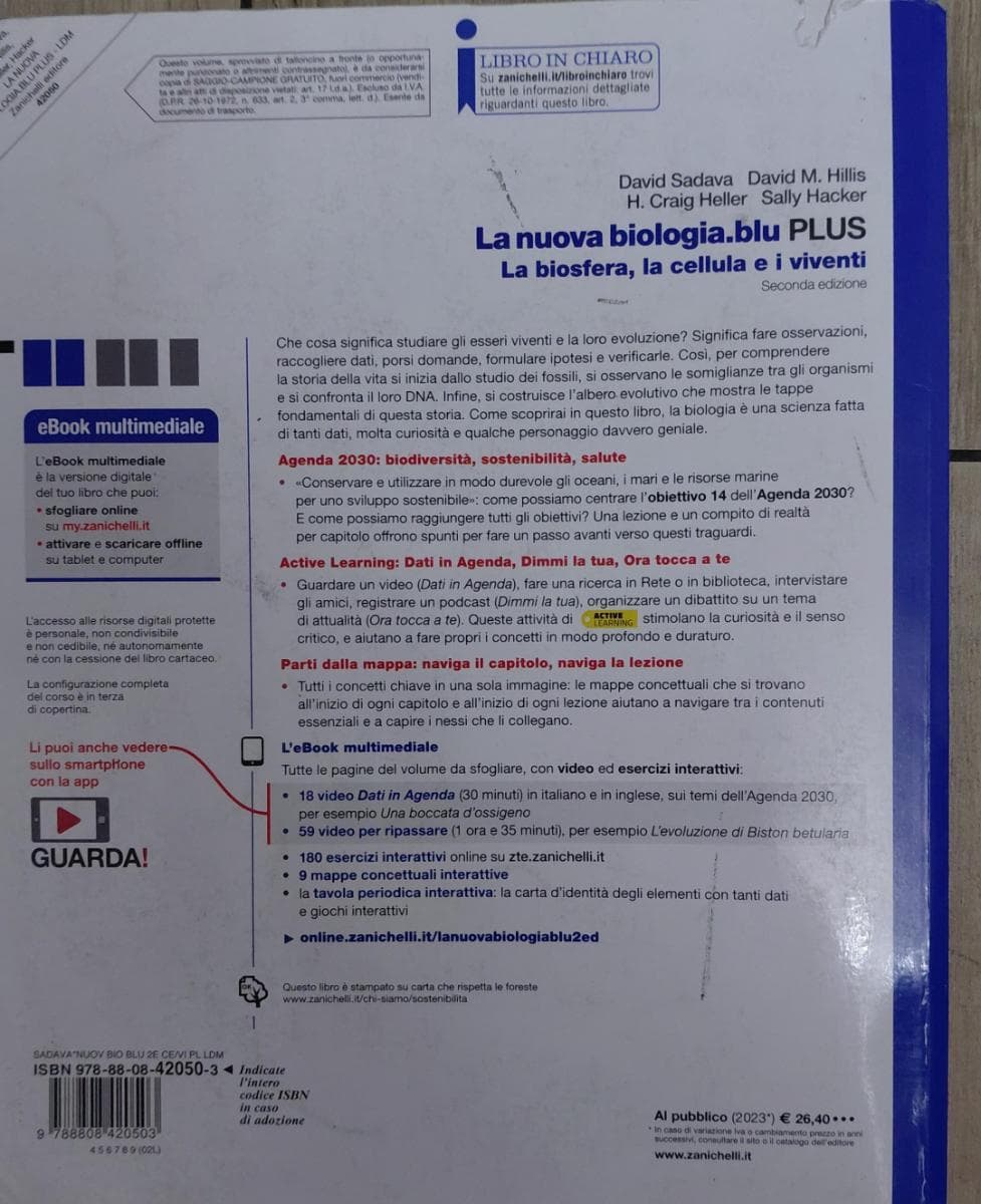 NUOVA BIOLOGIA.BLU 2ED. (LA) - LA BIOSFERA, LA CELLULA E I VIVENTI PLUS (LDM) - foto 2