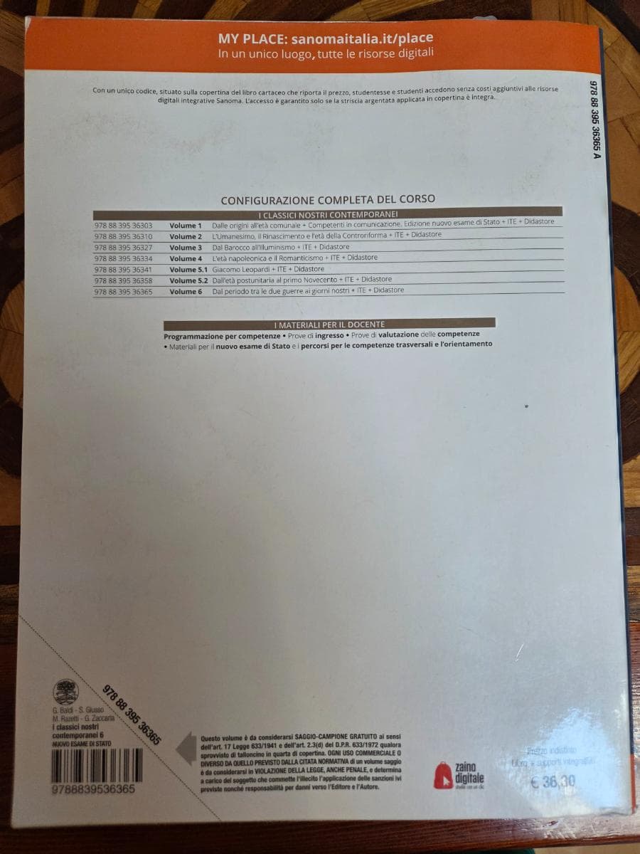 CLASSICI NOSTRI CONTEMPORANEI 6 EDIZIONE NUOVO ESAME DI STATO (I) - foto 2