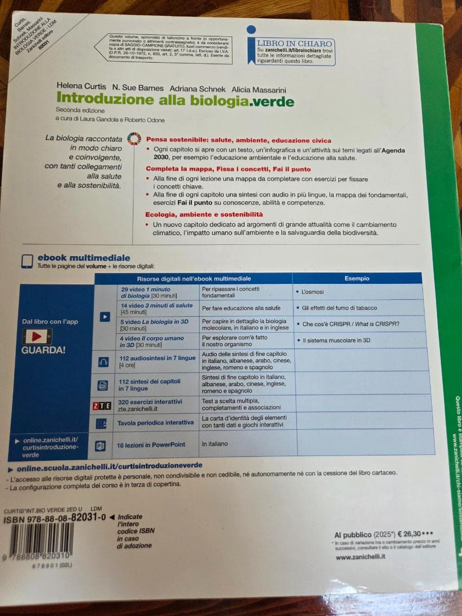 INTRODUZIONE ALLA BIOLOGIA. VERDE 2ED - VOLUME U (LDM) - foto 2