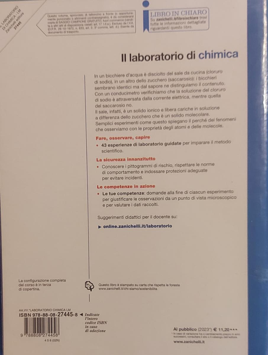 LABORATORIO DI CHIMICA (IL) - VOLUME UNICO - foto 2