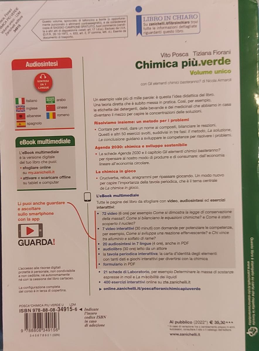 CHIMICA PIÙ.VERDE - VOL. UNICO (LDM) - foto 2