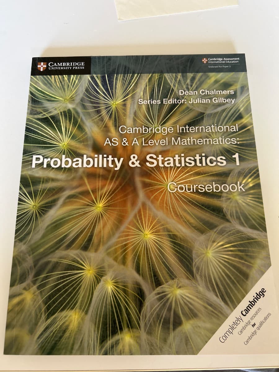 CAMBRIDGE INTERNATIONAL AS & A LEVEL MATHEMATICS: PROBABILITY & STATISTICS 1 - foto 1