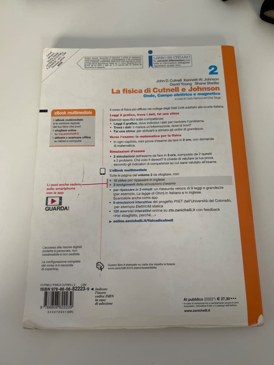 FISICA DI CUTNELL E JOHNSON (LA) - VOLUME 2 (LDM) - foto 2