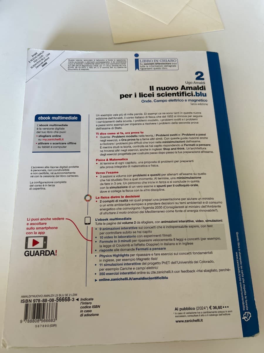 NUOVO AMALDI PER I LICEI SCIENTIFICI.BLU 3ED. (IL) - VOL. 2 (LDM) - foto 2