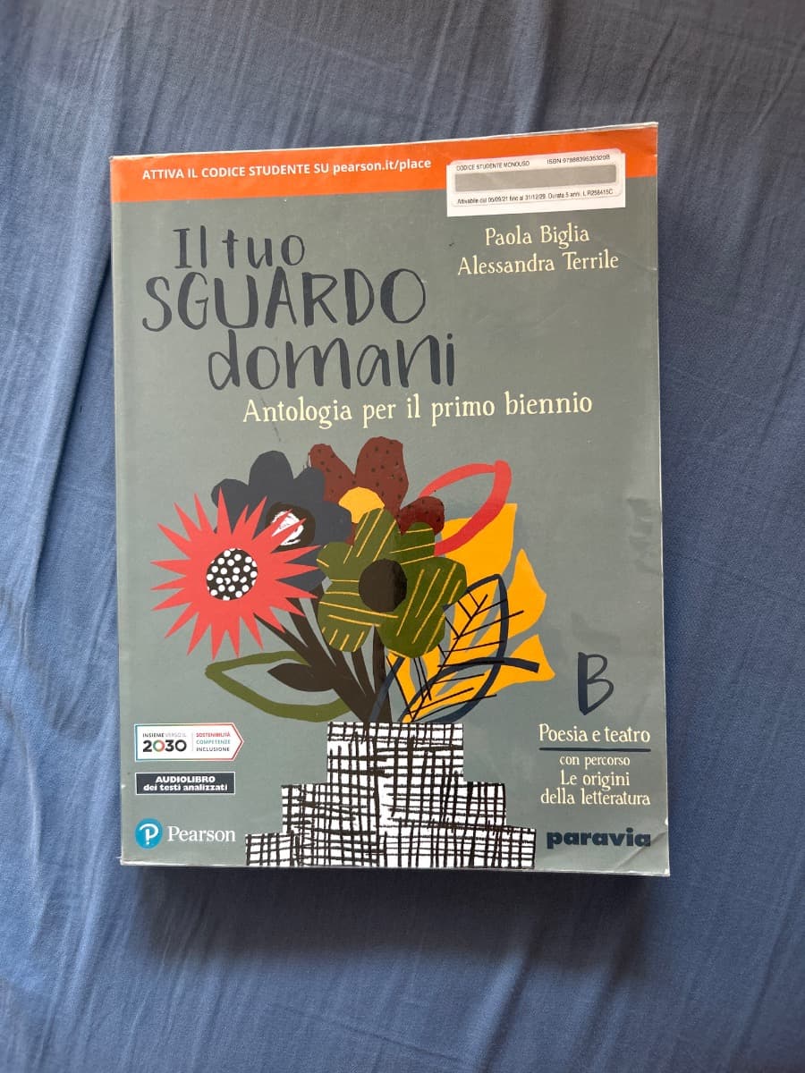 IL TUO SGUARDO DOMANI B CON PERCORSO LE ORIGINI DELLE LETTERATURA - foto 1