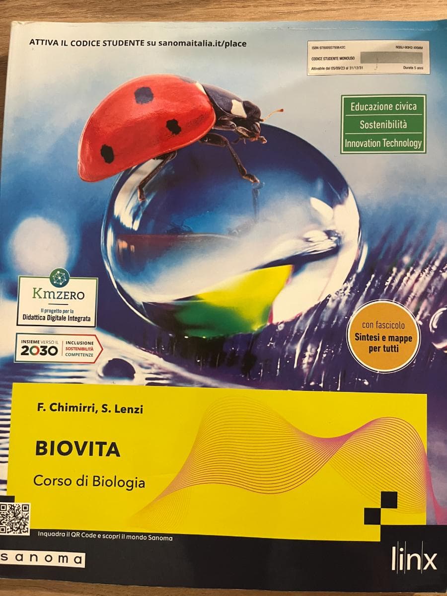 BIOVITA - CON SINTESI E MAPPE PER TUTTI - foto 1